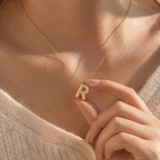 Initial R Necklace