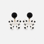 Pearl Bow Drop Earrings