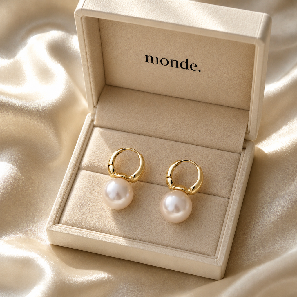 Minimal Pearl Earrings