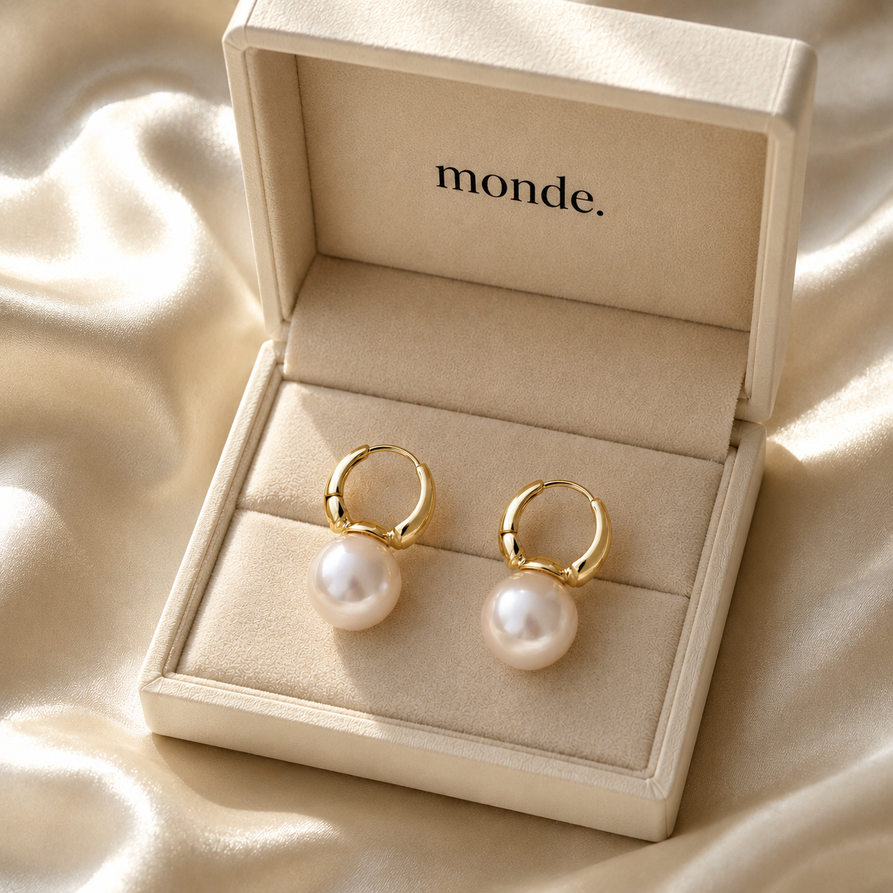 Minimal Pearl Earrings