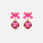 Pink Bow Earrings