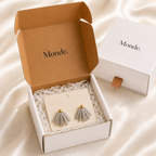 Silver Leaf Stud Earrings