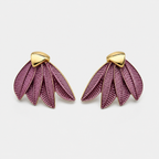 Korean Leaf Stud Earrings