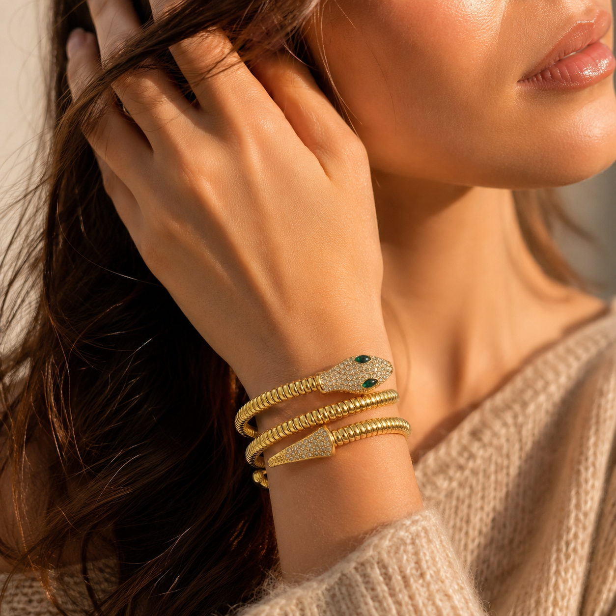 Snake Wrap Bracelet for Women