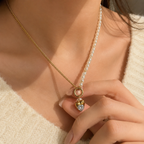 Pearl Heart Pendant Necklace