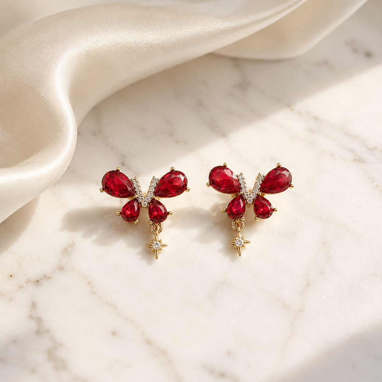 Butterfly Stone Earrings