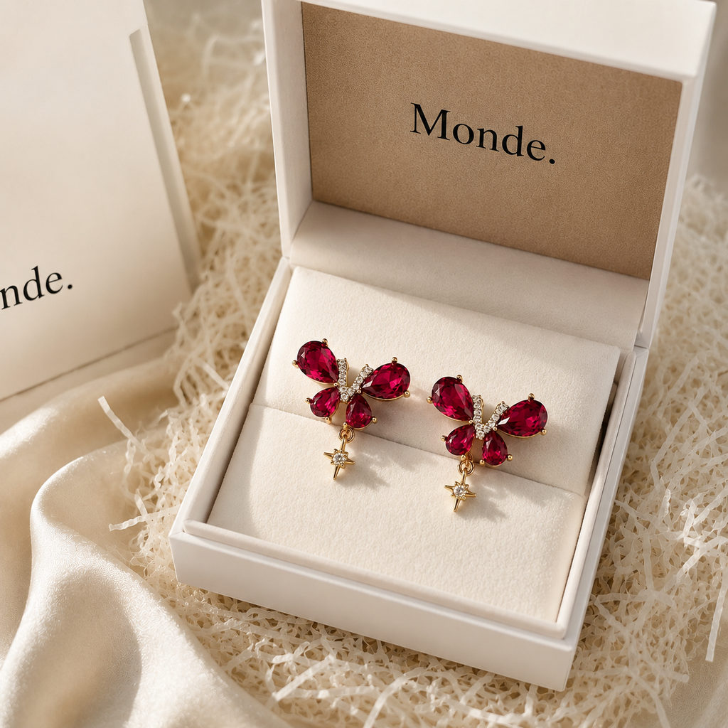 Butterfly Stone Earrings
