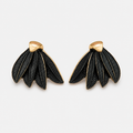 Black Leaf Earrings