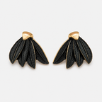 Black Leaf Earrings