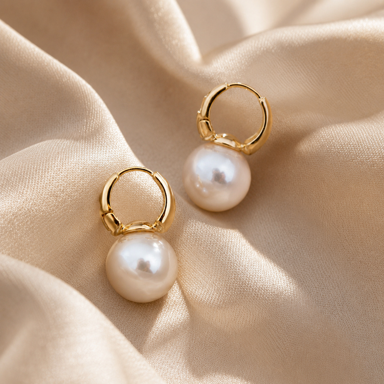 Minimal Pearl Earrings