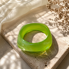 Glossy Green Statement Bangle