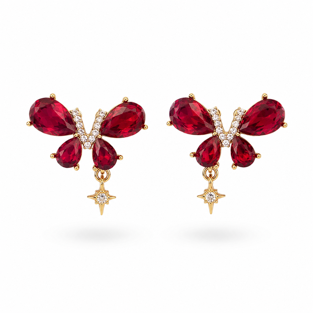 Butterfly Stone Earrings