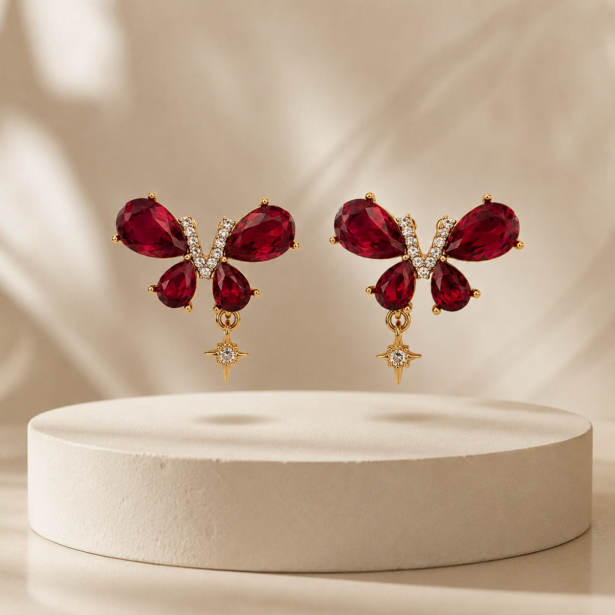 Butterfly Stone Earrings
