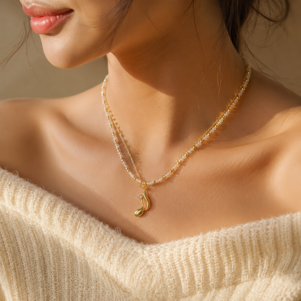 Women's Pearl Charm Necklace