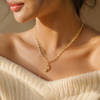 Women's Pearl Charm Necklace