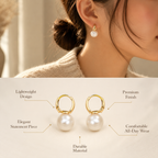 Minimal Pearl Earrings