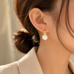 Minimal Pearl Earrings