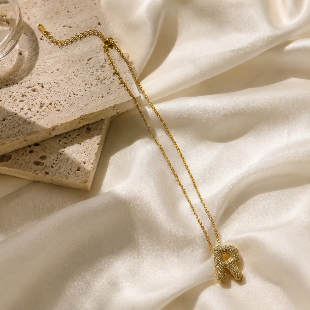 Initial R Necklace
