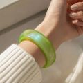 Glossy Green Statement Bangle