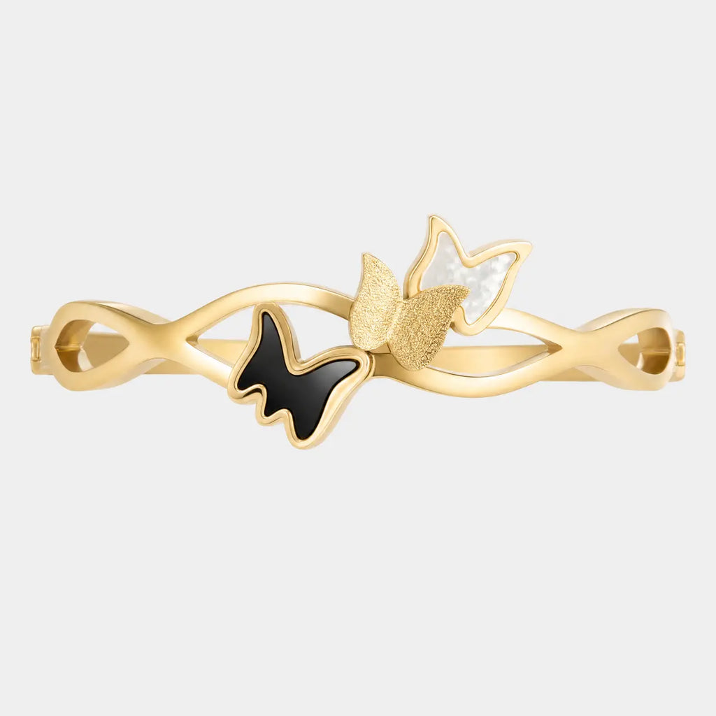 Flutter Grace Anti-Tarnish Butterfly Bangle
