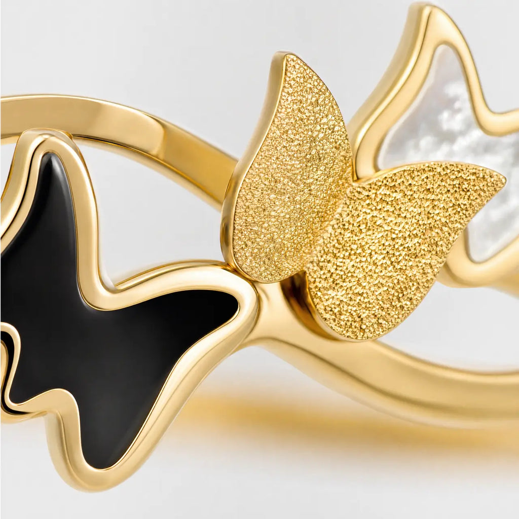 Flutter Grace Anti-Tarnish Butterfly Bangle