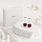 Ruby Cherry Anti-Tarnish Drop Earrings