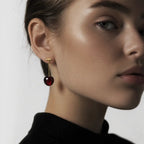 Ruby Cherry Anti-Tarnish Drop Earrings