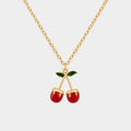 Cerise Charm Gold Necklace