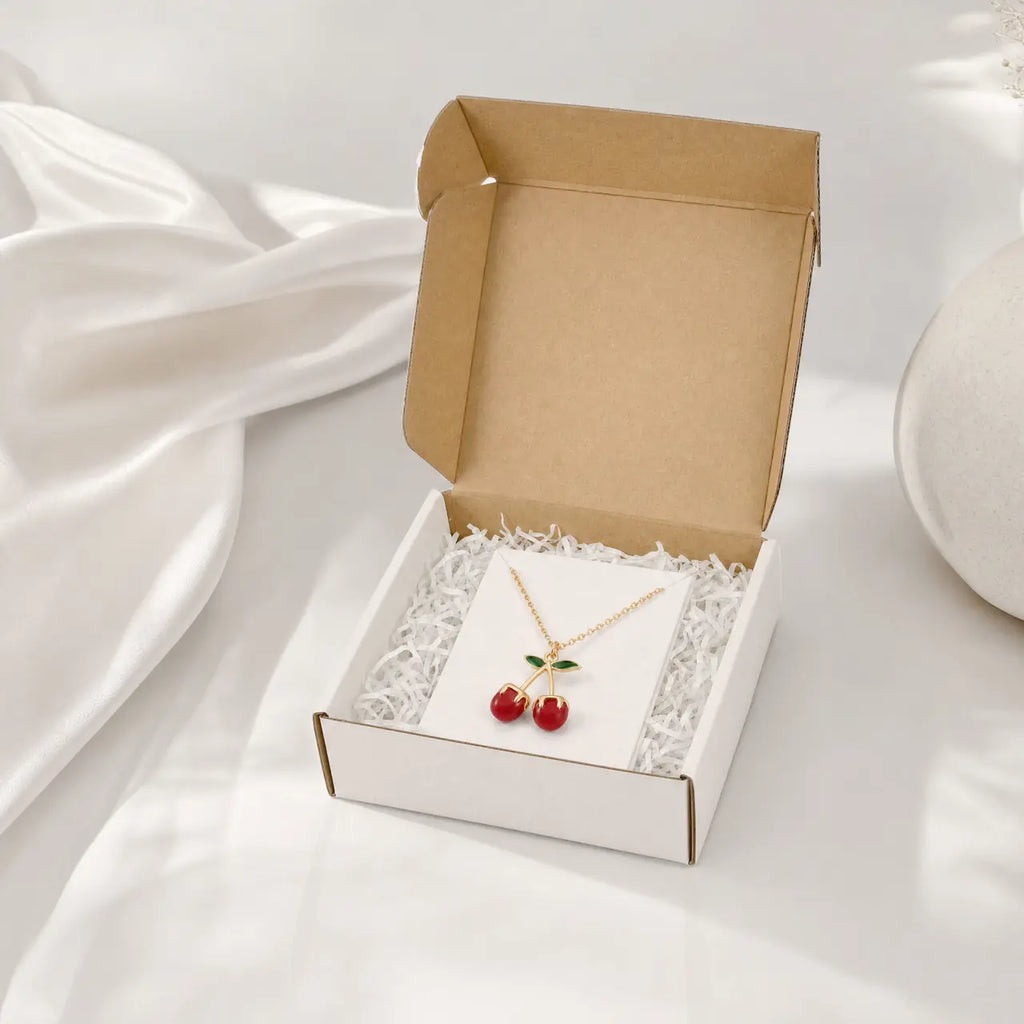 Cerise Charm Gold Necklace