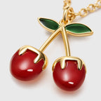 Cerise Charm Gold Necklace