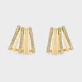 Virelle Gold Crystal Earrings - Anti-Tarnish