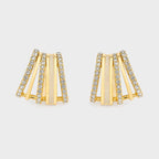 Virelle Gold Crystal Earrings - Anti-Tarnish