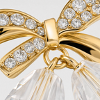 Bellissima Crystal Bow Anti-Tarnish Earrings