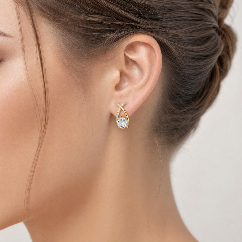 Étoile Anti-Tarnish Crystal Drop Earrings
