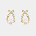 Eleganza Anti-Tarnish Pearl Drop Earrings