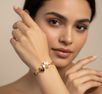 Gold Butterfly Designer Bracelet for Women & Girls | Anti-Tarnish Jewelry