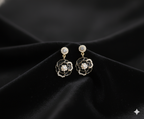 Black Flower Pearl - Earring