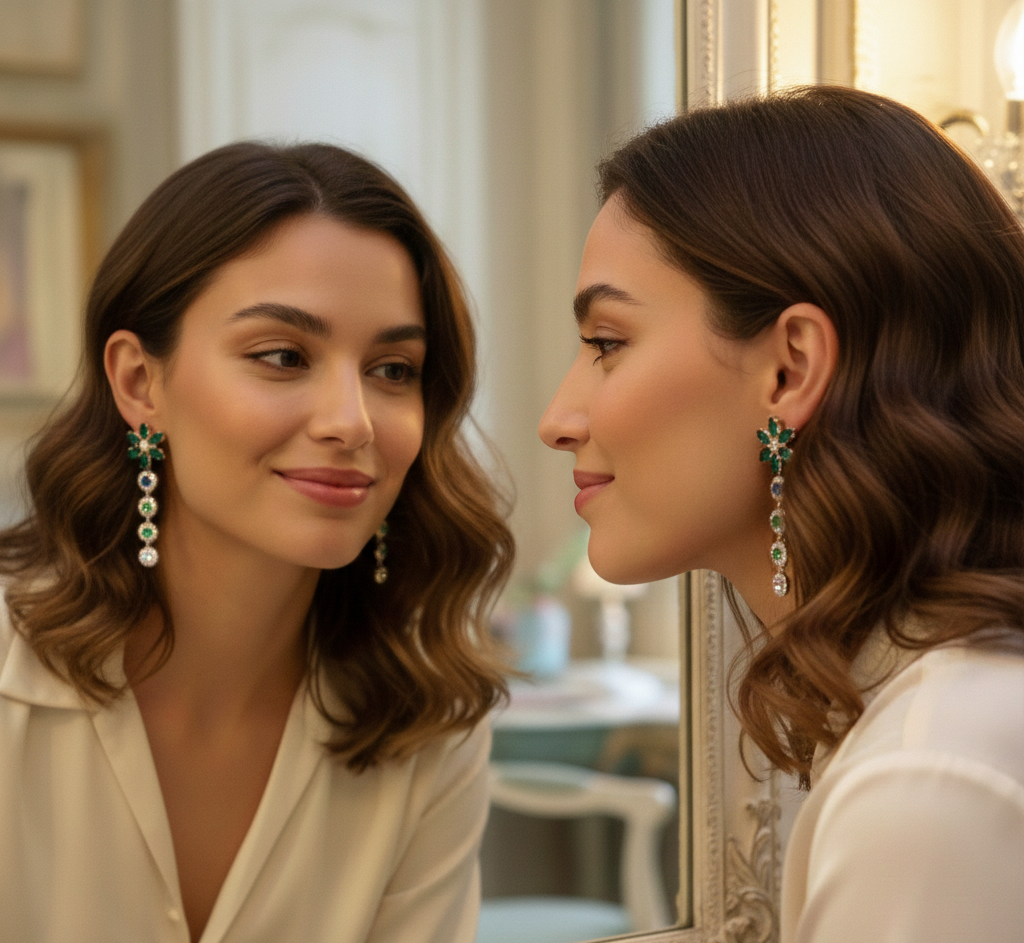 Korean Designer 3-Pair Earrings Combo for Women & Girls | Party Wear