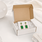 Emerald Royale Anti-Tarnish Statement Earrings