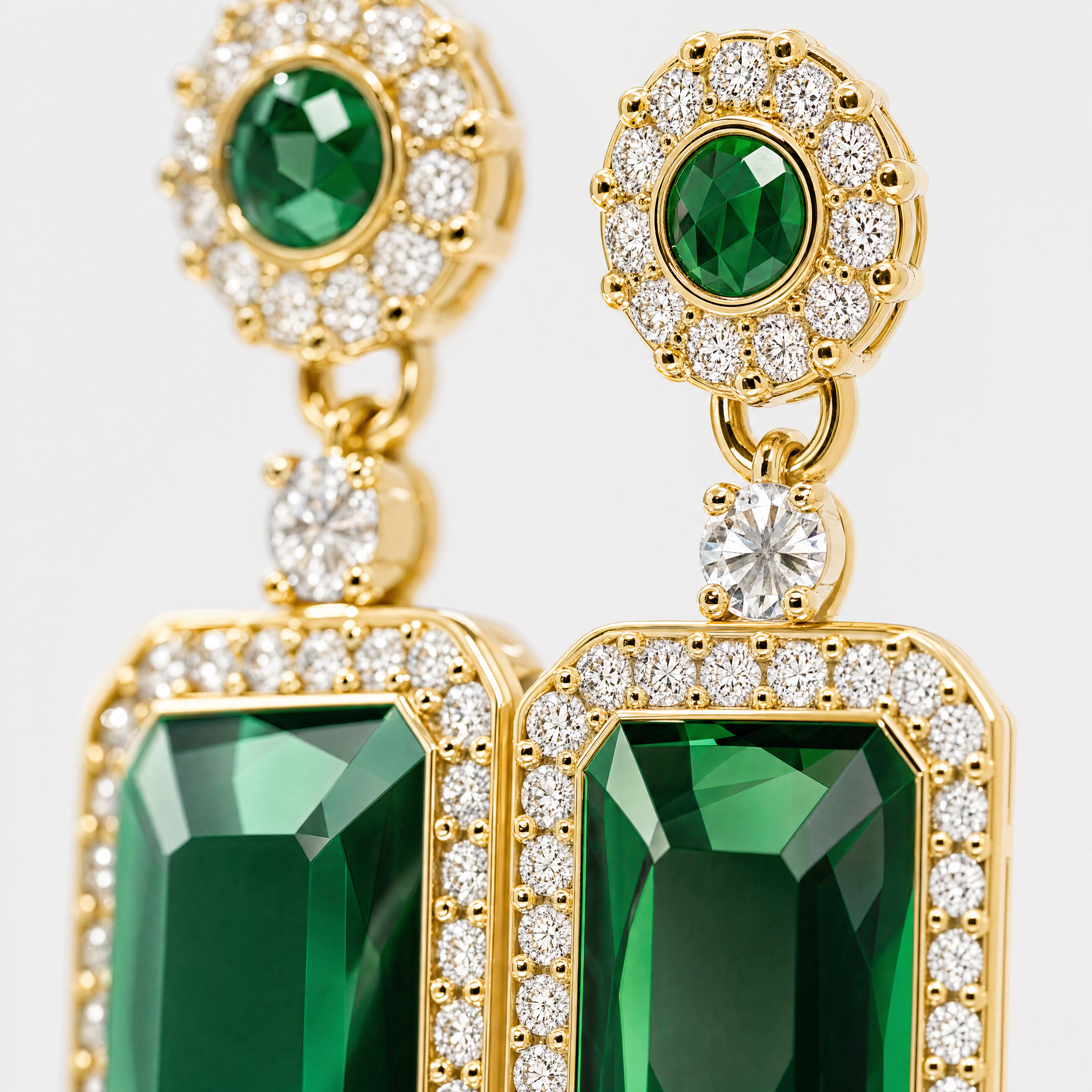 Emerald Royale Anti-Tarnish Statement Earrings