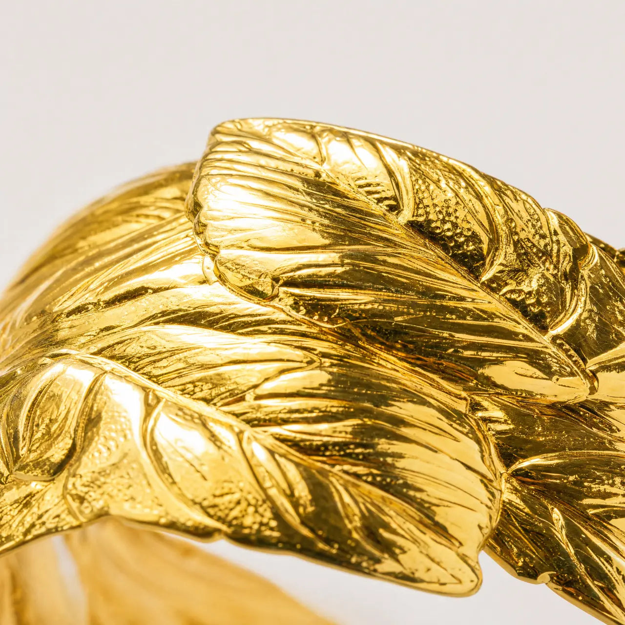 Aurelia Leaf Anti-Tarnish Gold Cuff Bracelet