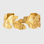 Aurelia Vine Anti-Tarnish Gold Cuff Bracelet