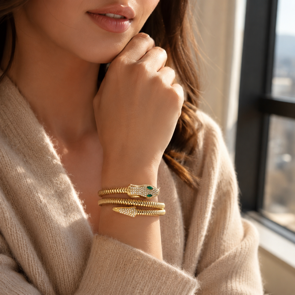 Snake Wrap Bracelet for Women