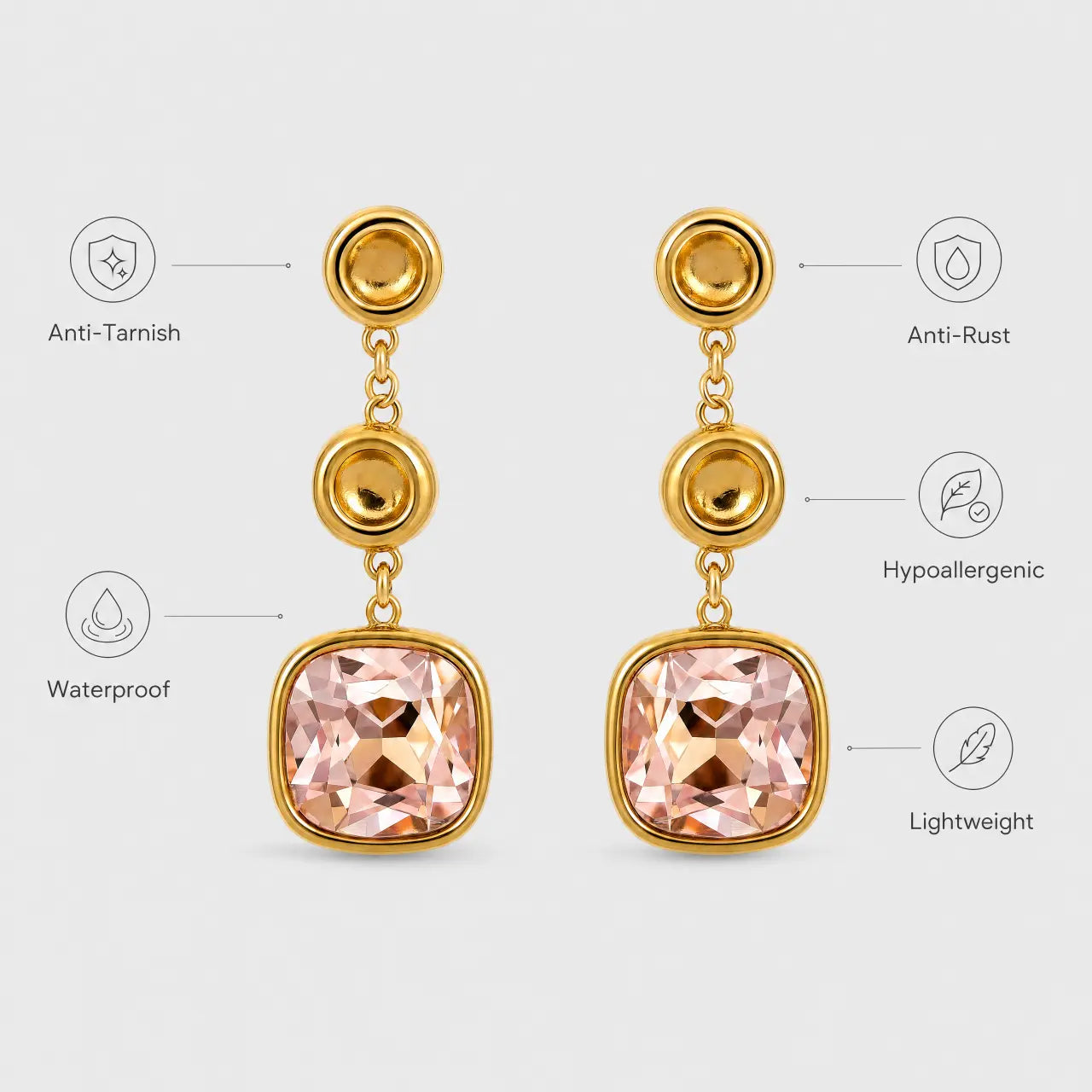 Blush Elegance Earrings