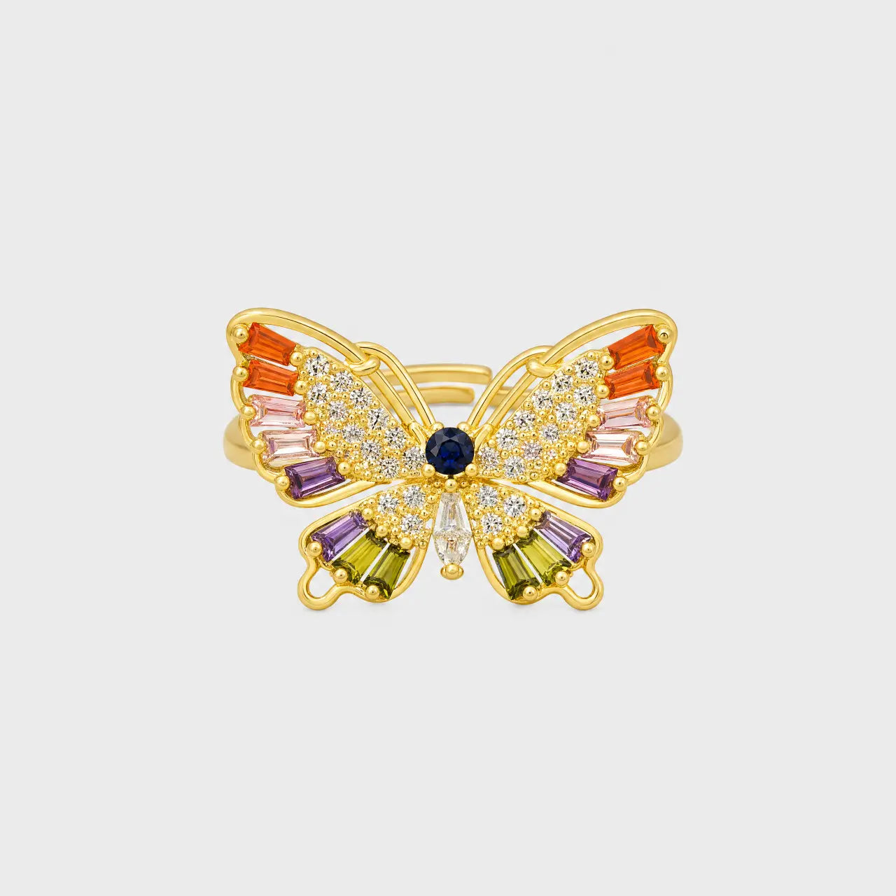 Crystal Butterfly Ring
