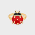 Ladybug Adjustable Ring