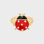 Ladybug Adjustable Ring