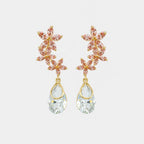 Sakura Crystal Drop Earrings
