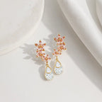 Sakura Crystal Drop Earrings