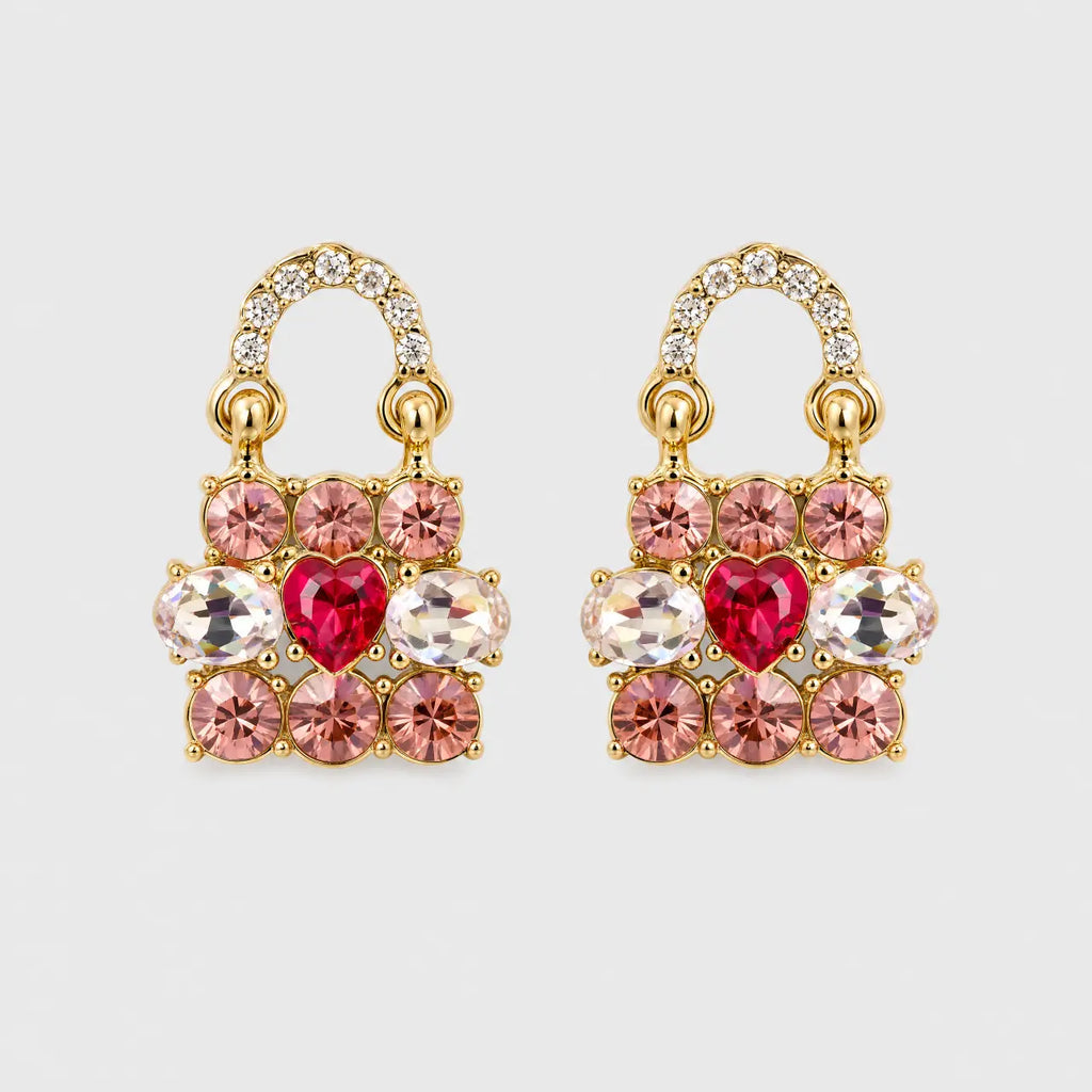 Sweetheart Lock Earrings